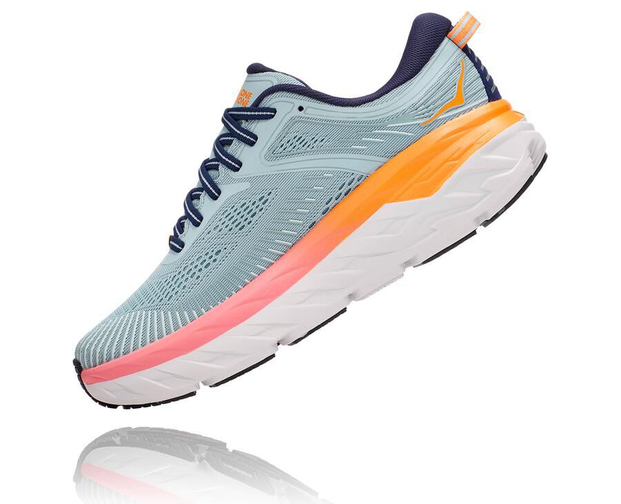 Tenis Hoka One One Feminino Azuis - Bondi 7 - 597-HDKNAC